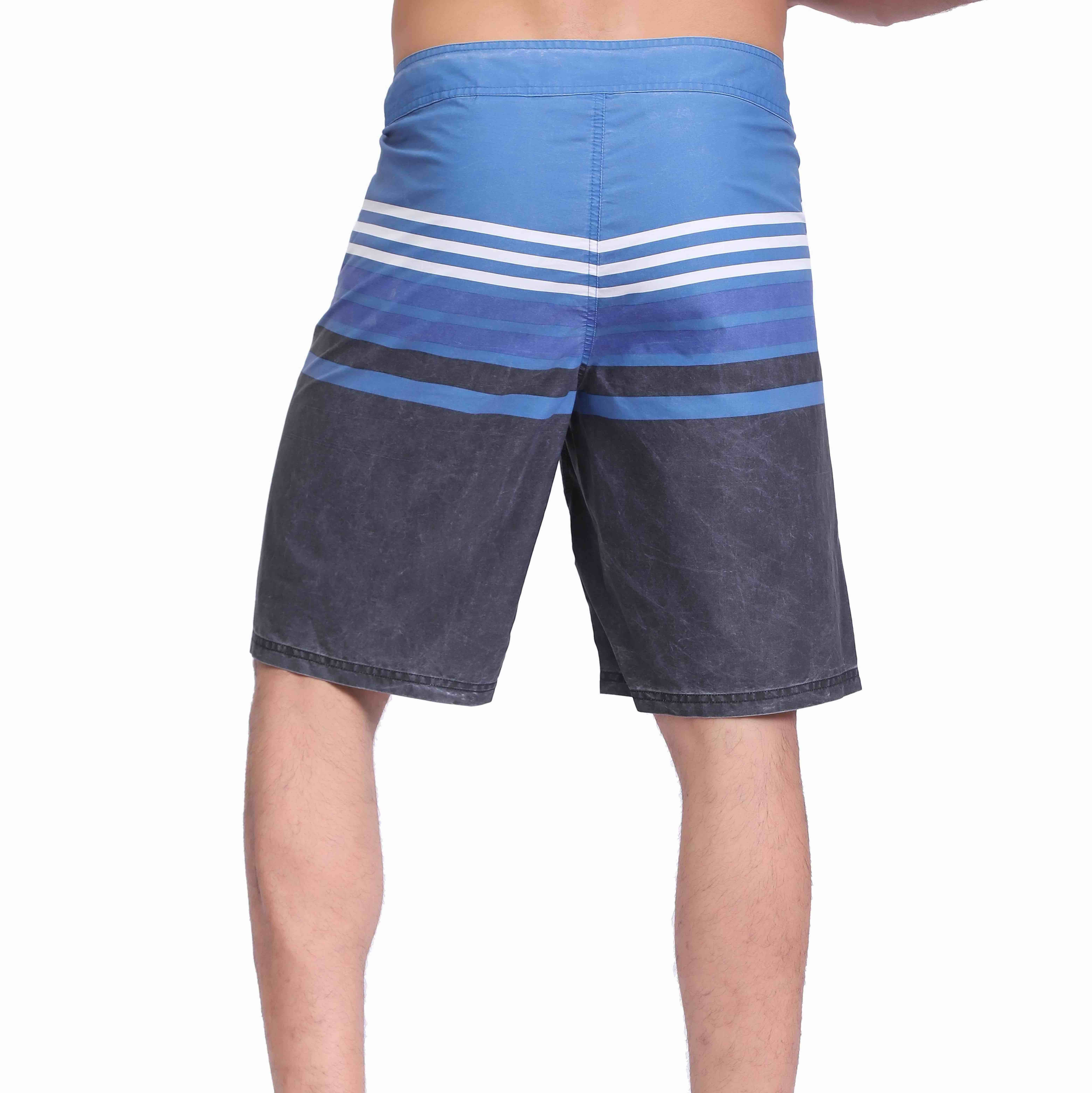 Мужские полосы пигментные печатные шорты для плавания водонепроницаемые доски